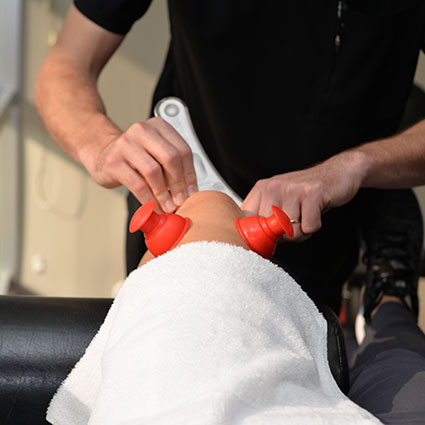 Knee examination closeup