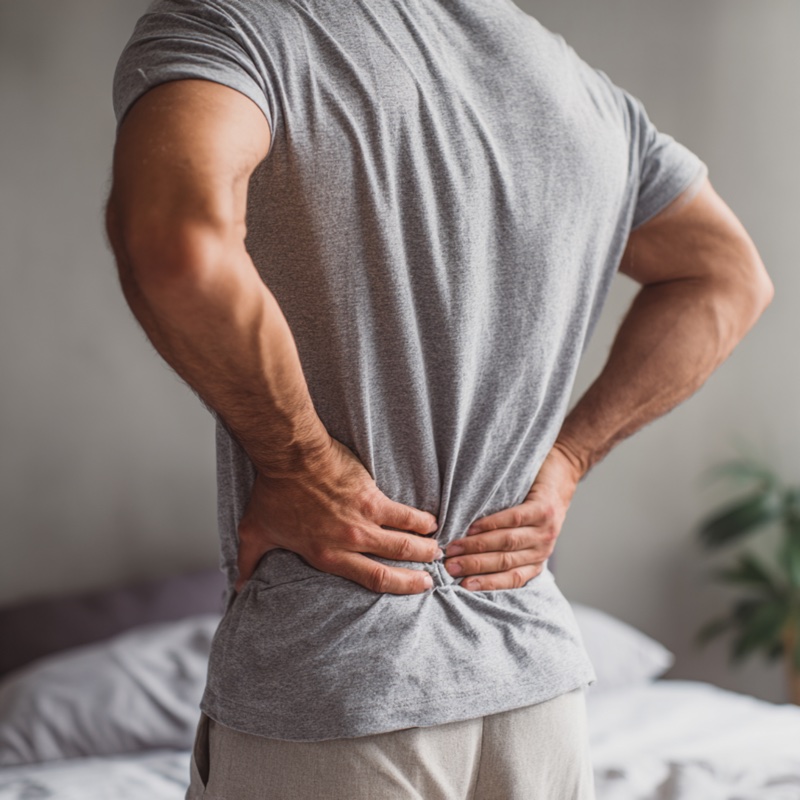 Person experiencing sciatica pain relief